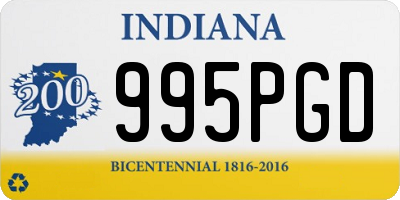 IN license plate 995PGD