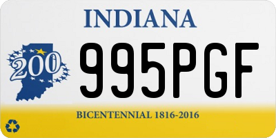 IN license plate 995PGF