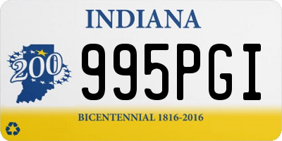 IN license plate 995PGI