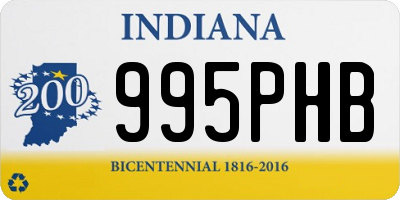 IN license plate 995PHB