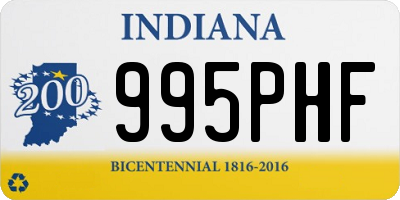 IN license plate 995PHF