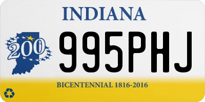 IN license plate 995PHJ