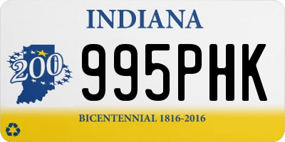 IN license plate 995PHK