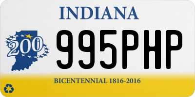 IN license plate 995PHP
