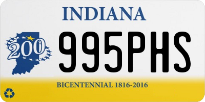 IN license plate 995PHS