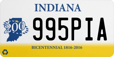 IN license plate 995PIA