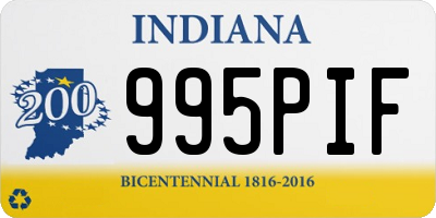 IN license plate 995PIF