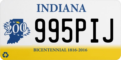 IN license plate 995PIJ