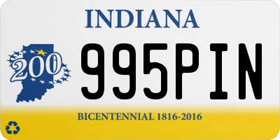IN license plate 995PIN