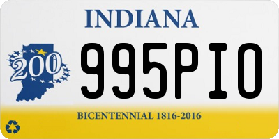IN license plate 995PIO