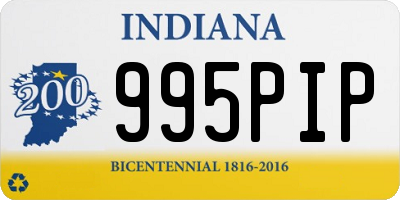 IN license plate 995PIP