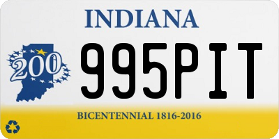 IN license plate 995PIT