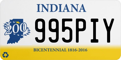 IN license plate 995PIY