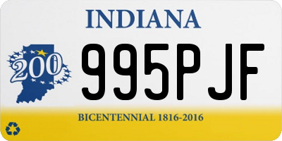 IN license plate 995PJF