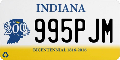 IN license plate 995PJM