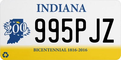 IN license plate 995PJZ