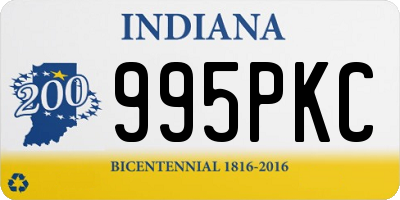 IN license plate 995PKC