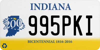 IN license plate 995PKI