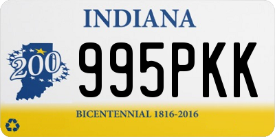 IN license plate 995PKK