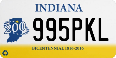 IN license plate 995PKL