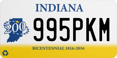 IN license plate 995PKM