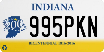 IN license plate 995PKN