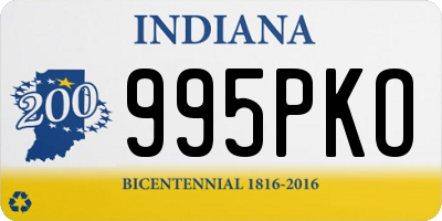 IN license plate 995PKO