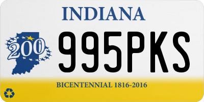 IN license plate 995PKS