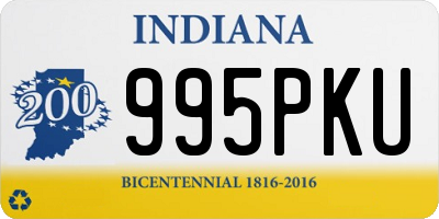 IN license plate 995PKU