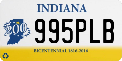 IN license plate 995PLB