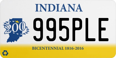 IN license plate 995PLE