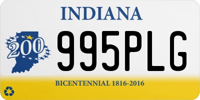 IN license plate 995PLG