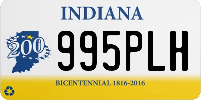 IN license plate 995PLH