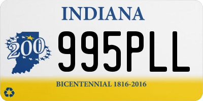 IN license plate 995PLL