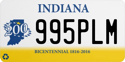 IN license plate 995PLM