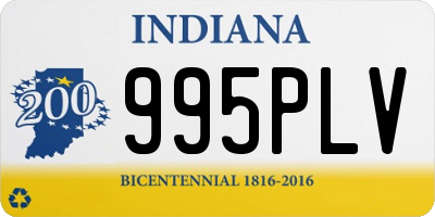 IN license plate 995PLV