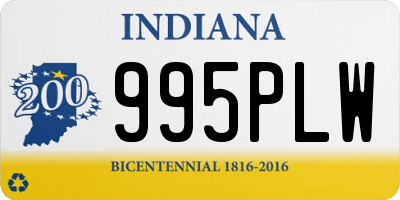 IN license plate 995PLW