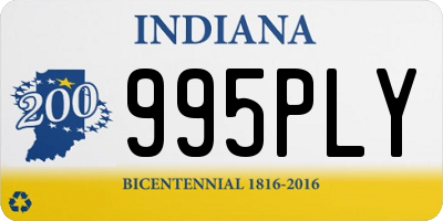 IN license plate 995PLY