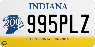 IN license plate 995PLZ