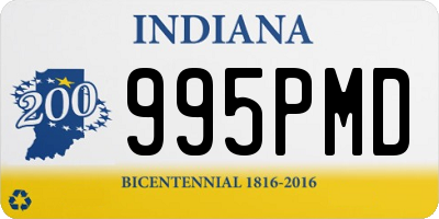 IN license plate 995PMD