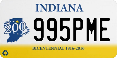 IN license plate 995PME