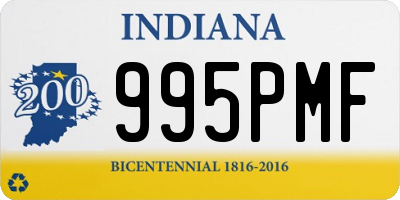 IN license plate 995PMF