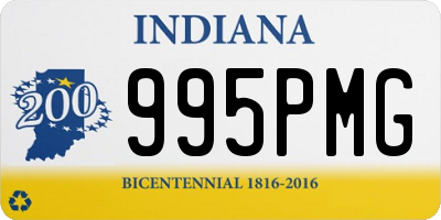 IN license plate 995PMG