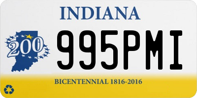 IN license plate 995PMI