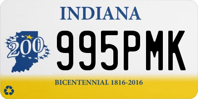 IN license plate 995PMK