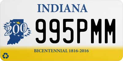 IN license plate 995PMM