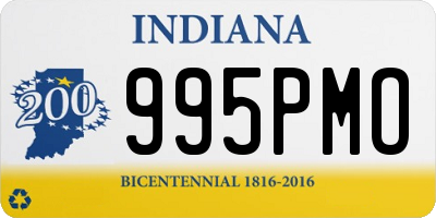 IN license plate 995PMO