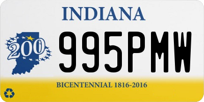 IN license plate 995PMW