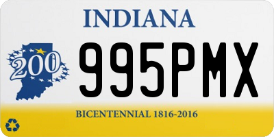 IN license plate 995PMX