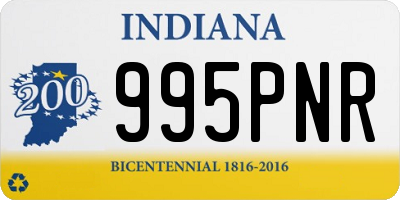 IN license plate 995PNR